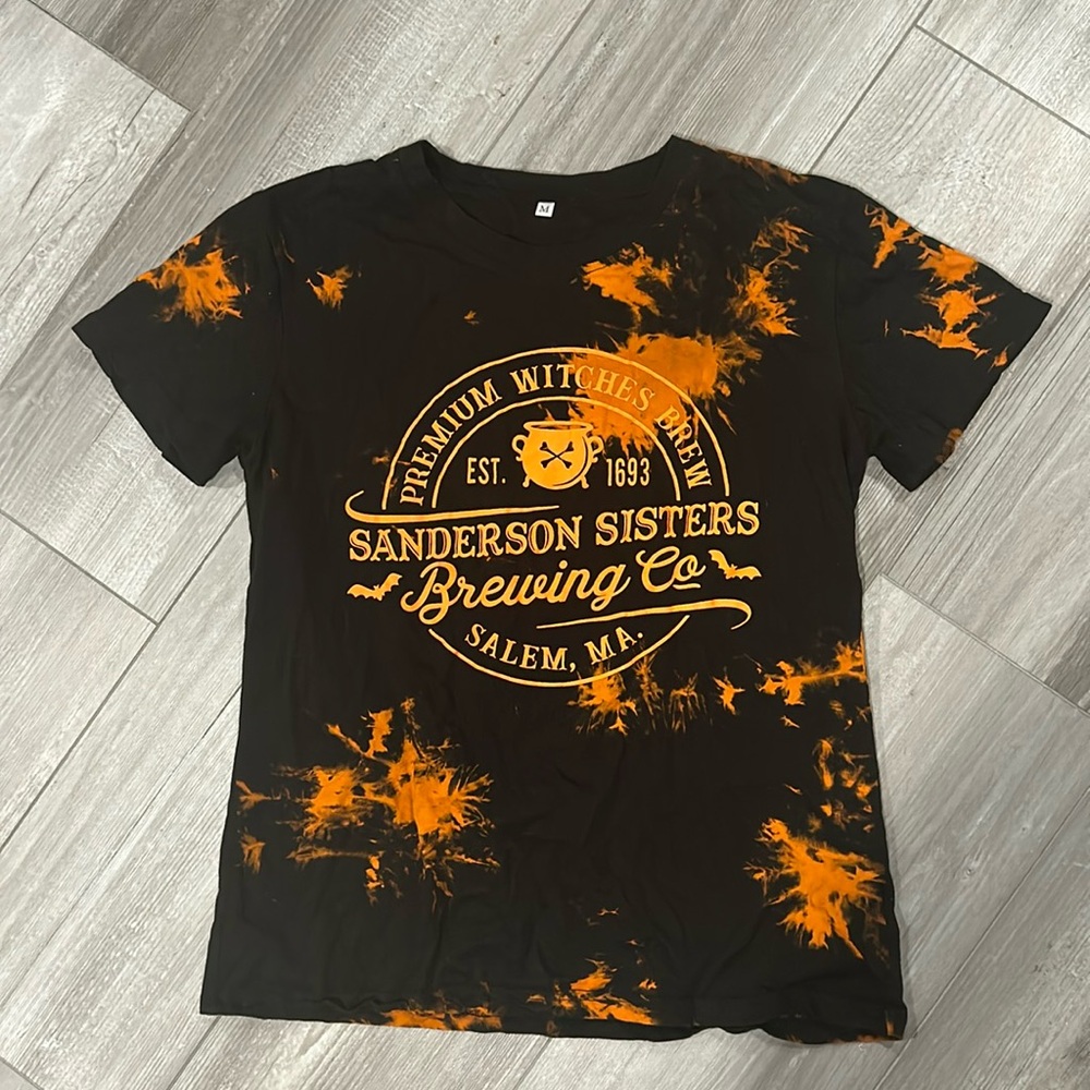 Sanderson Sisters Brewing Co Hocus Pocus Halloween Tie Dye Shirt Medium